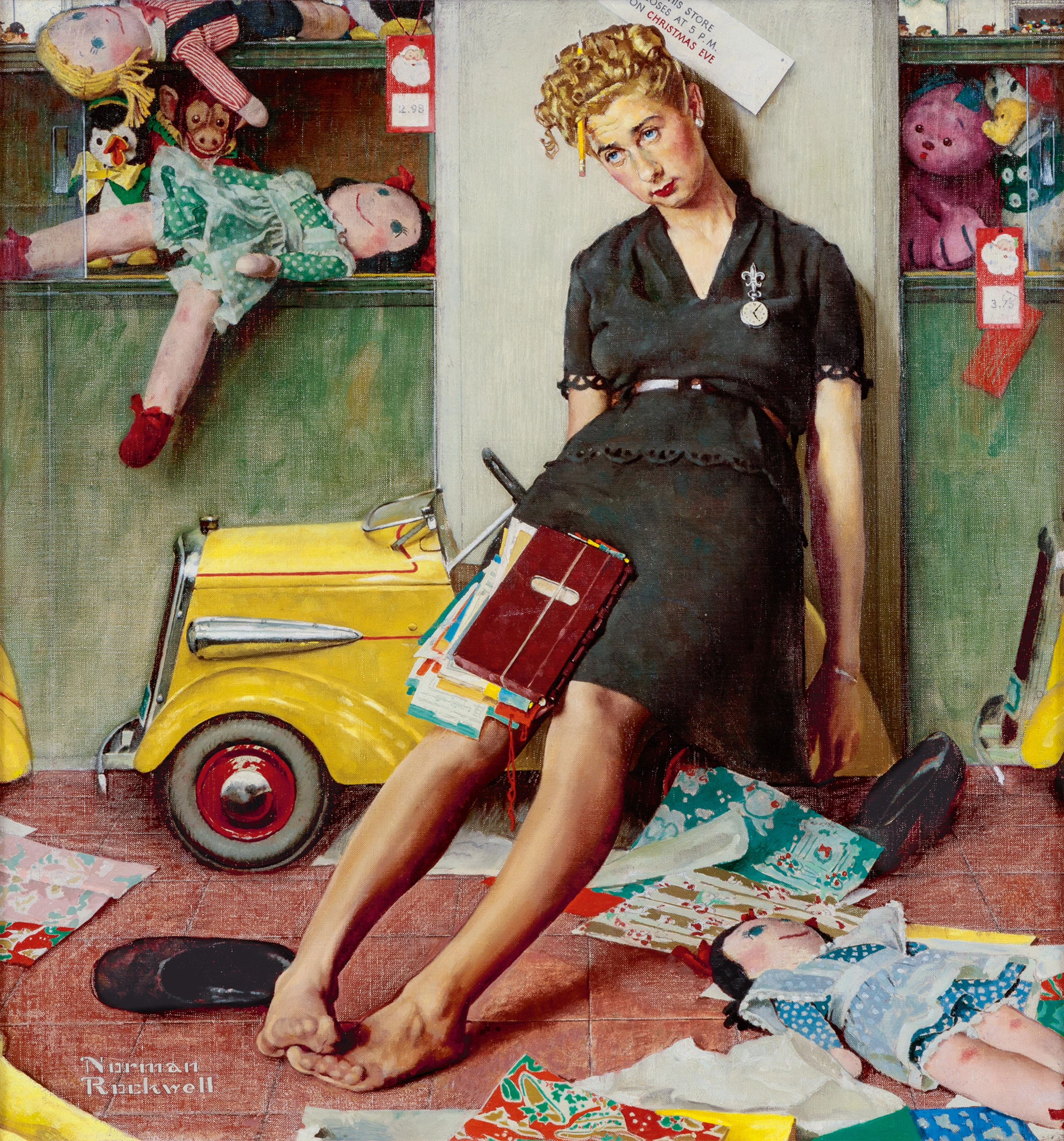 Tired Salesgirl